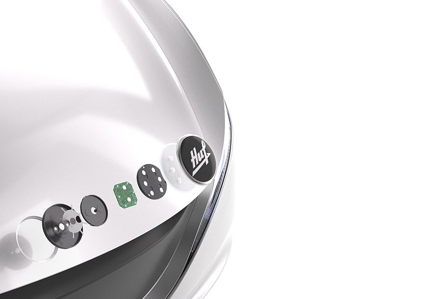 Für ein außergewöhnliches Zugangserlebnis: Huf präsentiert das Light Touch Emblem